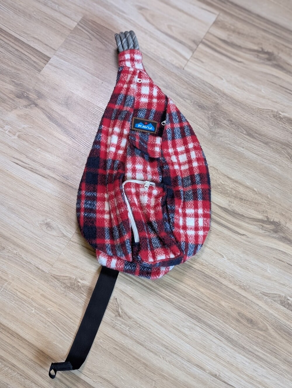 KAVU Plaid Sling Backpack Bag